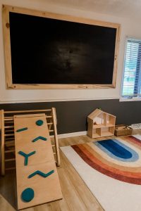 Montessori-inspired homeschool room tour